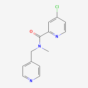 molecular formula C13H12ClN3O B7542058 4-chloro-N-methyl-N-(pyridin-4-ylmethyl)pyridine-2-carboxamide 