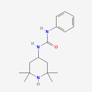 molecular formula C16H25N3O B7542143 1-Phenyl-3-(2,2,6,6-tetramethylpiperidin-4-yl)urea 