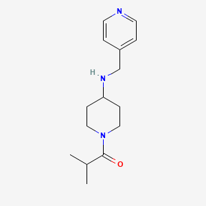 2-Methyl-1-[4-(pyridin-4-ylmethylamino)piperidin-1-yl]propan-1-one