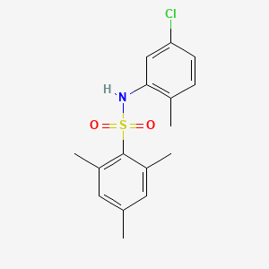 molecular formula C16H18ClNO2S B7542169 N-(5-chloro-2-methylphenyl)-2,4,6-trimethylbenzenesulfonamide 