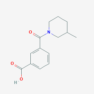 molecular formula C14H17NO3 B7542171 3-(3-Methylpiperidine-1-carbonyl)benzoic acid 