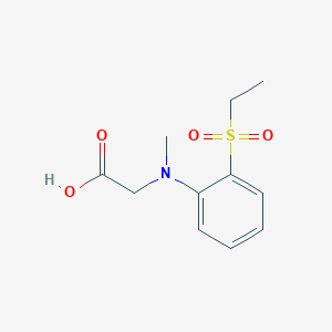 molecular formula C11H15NO4S B7542205 2-(2-ethylsulfonyl-N-methylanilino)acetic acid 