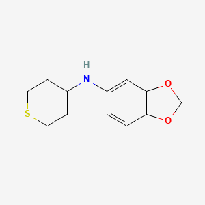 molecular formula C12H15NO2S B7542220 N-(thian-4-yl)-1,3-benzodioxol-5-amine 