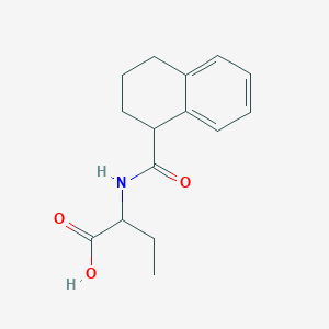 molecular formula C15H19NO3 B7542248 2-(1,2,3,4-Tetrahydronaphthalene-1-carbonylamino)butanoic acid 