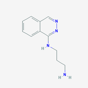 molecular formula C11H14N4 B7542279 N1-(phthalazin-1-yl)propane-1,3-diamine 