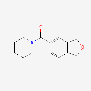 molecular formula C14H17NO2 B7542288 1,3-Dihydro-2-benzofuran-5-yl(piperidin-1-yl)methanone 