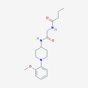 N-[2-[[1-(2-methoxyphenyl)piperidin-4-yl]amino]-2-oxoethyl]butanamide