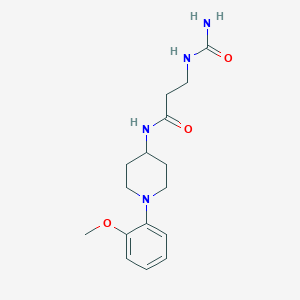 3-(carbamoylamino)-N-[1-(2-methoxyphenyl)piperidin-4-yl]propanamide