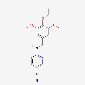 6-[(4-Ethoxy-3,5-dimethoxyphenyl)methylamino]pyridine-3-carbonitrile