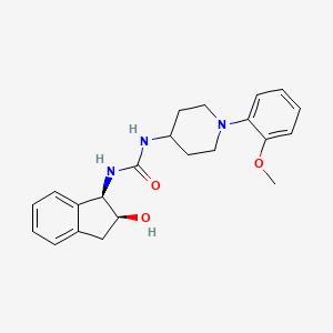 1-[(1R,2S)-2-hydroxy-2,3-dihydro-1H-inden-1-yl]-3-[1-(2-methoxyphenyl)piperidin-4-yl]urea