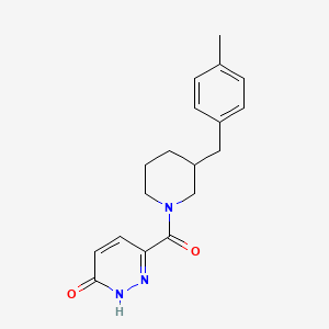 molecular formula C18H21N3O2 B7542597 3-[3-[(4-methylphenyl)methyl]piperidine-1-carbonyl]-1H-pyridazin-6-one 