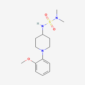 molecular formula C14H23N3O3S B7542612 4-(Dimethylsulfamoylamino)-1-(2-methoxyphenyl)piperidine 
