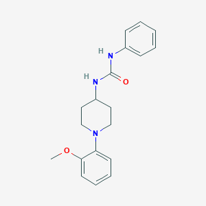 molecular formula C19H23N3O2 B7542668 1-[1-(2-Methoxyphenyl)piperidin-4-yl]-3-phenylurea 