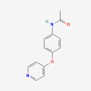 molecular formula C13H12N2O2 B7542803 N-(4-pyridin-4-yloxyphenyl)acetamide 