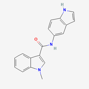 molecular formula C18H15N3O B7542866 N-(1H-indol-5-yl)-1-methyl-1H-indole-3-carboxamide 