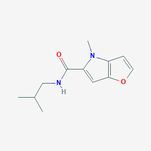 molecular formula C12H16N2O2 B7542966 4-methyl-N-(2-methylpropyl)-4H-furo[3,2-b]pyrrole-5-carboxamide 