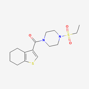 (4-Ethylsulfonylpiperazin-1-yl)-(4,5,6,7-tetrahydro-1-benzothiophen-3-yl)methanone