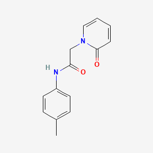 molecular formula C14H14N2O2 B7543206 N-(4-methylphenyl)-2-(2-oxopyridin-1-yl)acetamide 