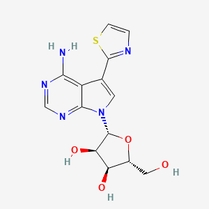 4-Amino-5-(2-thiazolyl)-7-(beta-D-ribofuranosyl)-7H-pyrrolo[2,3-d]pyrimidine