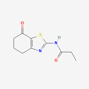 N-(7-oxo-5,6-dihydro-4H-1,3-benzothiazol-2-yl)propanamide