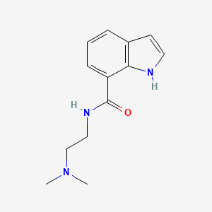 molecular formula C13H17N3O B7543380 N-[2-(dimethylamino)ethyl]-1H-indole-7-carboxamide 