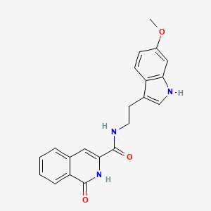 molecular formula C21H19N3O3 B7543384 3-Isoquinolinecarboxamide,1,2-dihydro-n-[2-(6-methoxy-1h-indol-3-yl)ethyl]-1-oxo- 