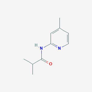 molecular formula C10H14N2O B7543428 2-methyl-N-(4-methylpyridin-2-yl)propanamide 