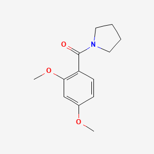 molecular formula C13H17NO3 B7543437 (2,4-Dimethoxyphenyl)(pyrrolidin-1-yl)methanone 
