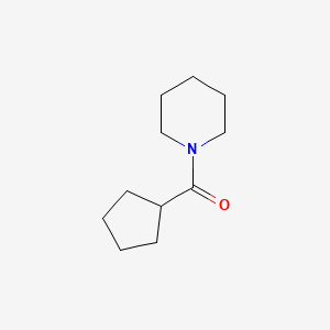 molecular formula C11H19NO B7543456 1-(Cyclopentylcarbonyl)piperidine 