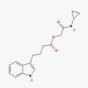 molecular formula C17H20N2O3 B7543541 [2-(cyclopropylamino)-2-oxoethyl] 4-(1H-indol-3-yl)butanoate 