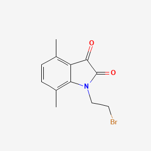 1-(2-bromoethyl)-4,7-dimethyl-1H-indole-2,3-dione