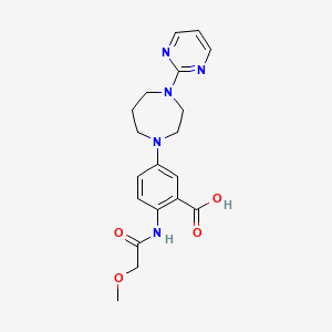 2-[(Methoxyacetyl)amino]-5-(4-pyrimidin-2-yl-1,4-diazepan-1-yl)benzoic acid