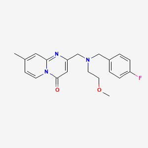 2-{[(4-fluorobenzyl)(2-methoxyethyl)amino]methyl}-8-methyl-4H-pyrido[1,2-a]pyrimidin-4-one