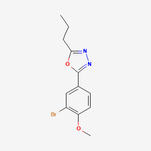 2-(3-Bromo-4-methoxyphenyl)-5-propyl-1,3,4-oxadiazole