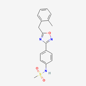 molecular formula C17H17N3O3S B7543838 1-{[5-(3,4-dimethylphenyl)-2-methyl-1H-pyrrol-3-yl]carbonyl}-4-(2-fluorophenyl)piperazine 