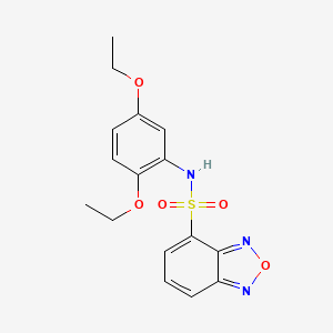 molecular formula C16H17N3O5S B7543850 N-(2,5-diethoxyphenyl)-2,1,3-benzoxadiazole-4-sulfonamide 