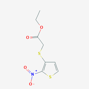 Ethyl [(2-nitrothien-3-yl)thio]acetate