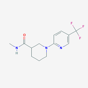 molecular formula C13H16F3N3O B7543872 N-methyl-1-[5-(trifluoromethyl)pyridin-2-yl]piperidine-3-carboxamide 