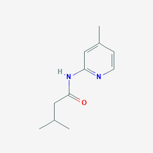 molecular formula C11H16N2O B7543884 3-methyl-N-(4-methylpyridin-2-yl)butanamide 