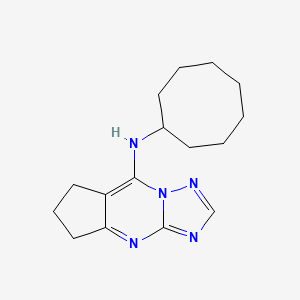 molecular formula C16H23N5 B7543894 N-Cyclooctyl-N-(6,7-dihydro-5H-cyclopenta[D][1,2,4]triazolo[1,5-A]pyrimidin-8-YL)amine 