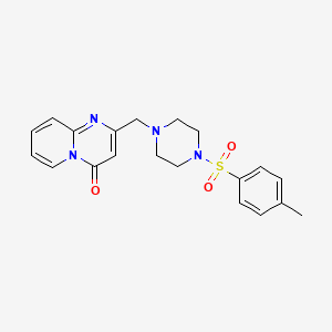 molecular formula C20H22N4O3S B7543911 2-({4-[(4-methylphenyl)sulfonyl]piperazin-1-yl}methyl)-4H-pyrido[1,2-a]pyrimidin-4-one 