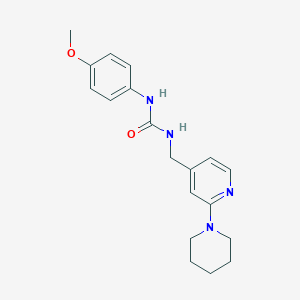 3-(4-{2-[(4-chloro-2-fluorophenyl)amino]-2-oxoethyl}-3-oxo-3,4-dihydroquinoxalin-2-yl)-N-isobutylpropanamide