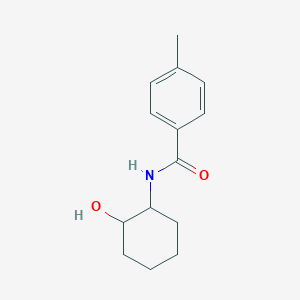 molecular formula C14H19NO2 B7543924 N-(2-hydroxycyclohexyl)-4-methylbenzamide 
