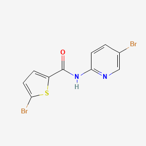 molecular formula C10H6Br2N2OS B7543966 5-bromo-N-(5-bromo-2-pyridinyl)-2-thiophenecarboxamide;hydrochloride 