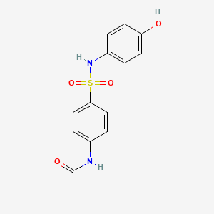 molecular formula C14H14N2O4S B7543991 N-(4-(4-Hydroxy-phenylsulfamoyl)-phenyl)-acetamide 