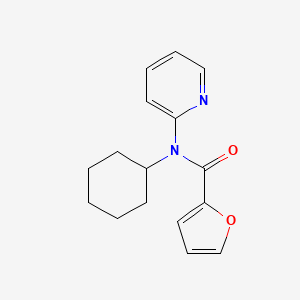 molecular formula C16H18N2O2 B7543999 N-cyclohexyl-N-pyridin-2-ylfuran-2-carboxamide 