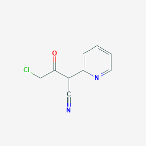 molecular formula C9H7ClN2O B7544009 2-(2-Pyridyl)-3-keto-4-chlorobutyronitrile 
