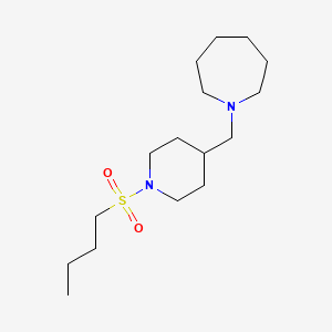 molecular formula C16H32N2O2S B7544062 1-[(1-Butylsulfonylpiperidin-4-yl)methyl]azepane 