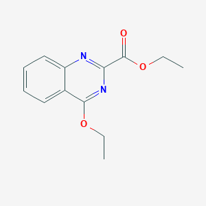 molecular formula C13H14N2O3 B7544112 Ethyl 4-ethoxyquinazoline-2-carboxylate 