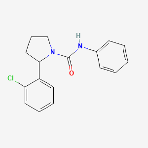 molecular formula C17H17ClN2O B7544114 2-(2-chlorophenyl)-N-phenylpyrrolidine-1-carboxamide 